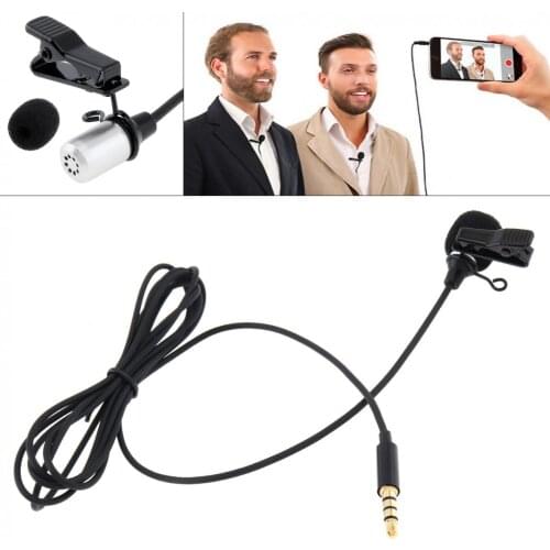 Mini 3.5MM Headsets Microphone Suit Clip-on Lapel Computer Phone Mic Condenser Microphone for Recording / Speaking / Lectures