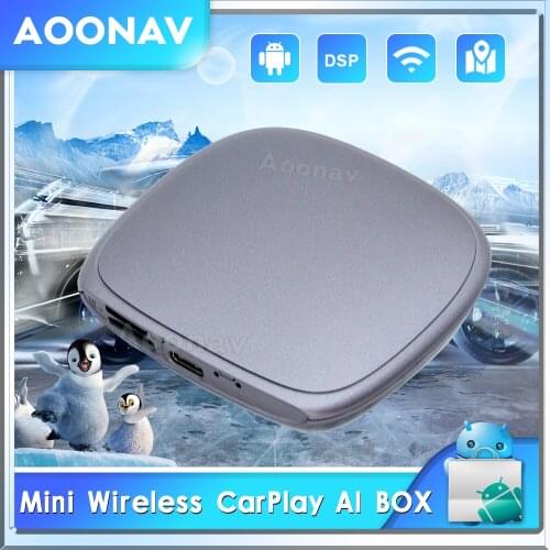 Applepie Mini Wireless CarPlay Ai Box Android 9 Qualcomm 4+64G Plug and Play Youtube Netfix For Apple Carplay Auto Tv Box