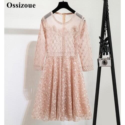 Skin Pink Long Sleeves Lace Homecoming Dresses A Line Short Summer Illusion Neck Cocktail Party Dress Gown In Stock YSAN624