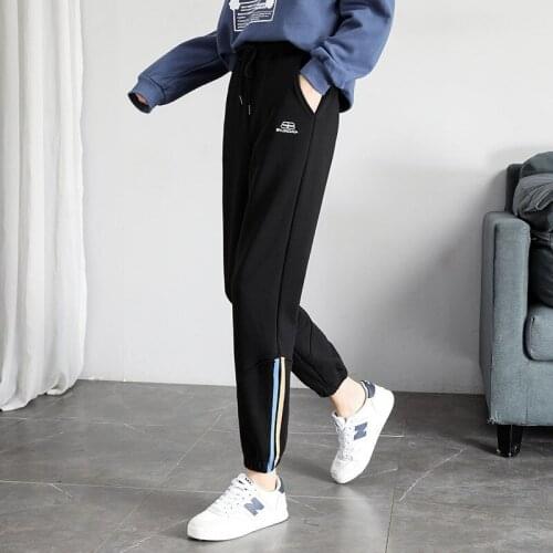 Winter Pants Women New Fashion Korean Solid Lace Up Womens Sports Pants Plush Thickened Ultra Fine Fleece Warm Pants