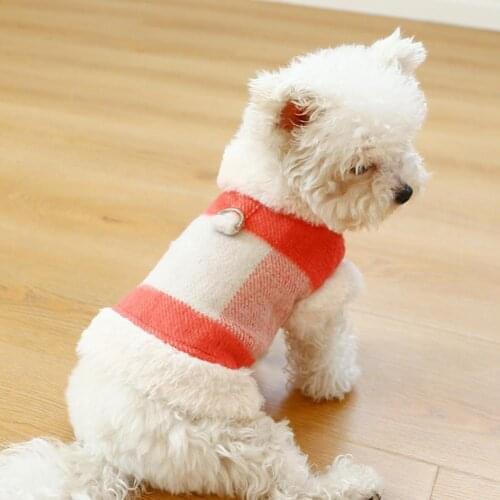 Thickened Soft Dog Two-legged Sleeveless Coat Pet Clothing Pet Jacket Snap Design Puppy Costume
