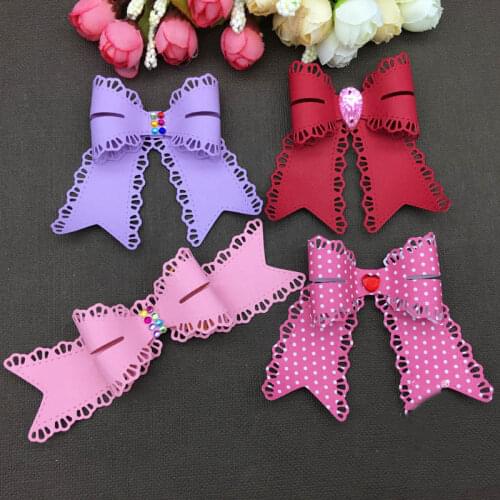 WYSE 4pcs Metal Cutting Dies Bow Tie Die Scrapbooking Layered Craft Embossing Stencil For DIY Cards Album Book Cutting Template