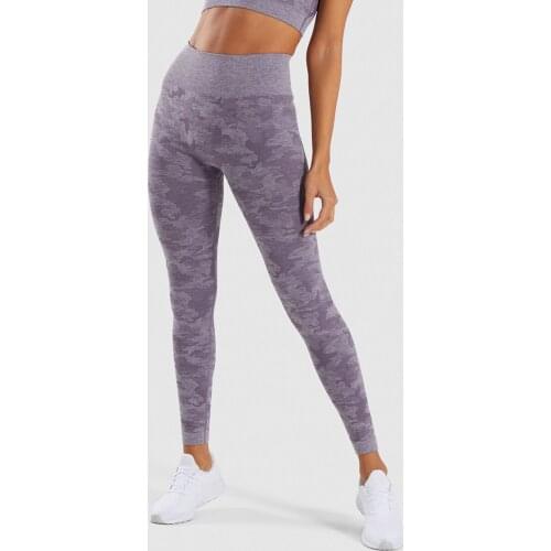 Womens Sexy High Waist Influencer Seamless Yoga Pants Hip-Lifting Camouflage Fitness Trousers Running Gym Sports Tight Leggings