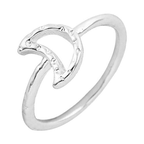 Wholesale 30pcs/lot Uneven Half Moon Ring Simple Crescent Moon Knuckle Rings Boho Jewelry Women Men Party Jewelry