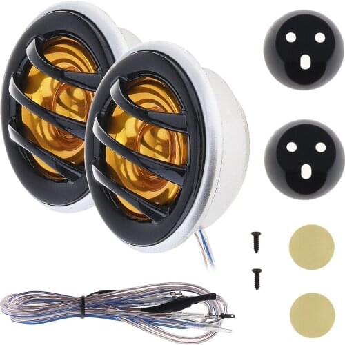 2pcs 12V 150W 1KHz - 20KHz Car Auto Horn Dome Tweeter Audio Loudspeaker Car Stereo Treble Speaker Fit for Cars / Vehicle