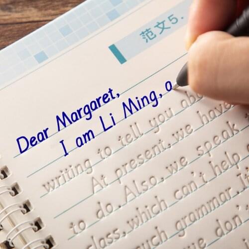 3 Books/Set English Reusable Copybook For Calligraphy Learn Alphabet Children Handwriting Practice Books Baby Libros Toy For Kid