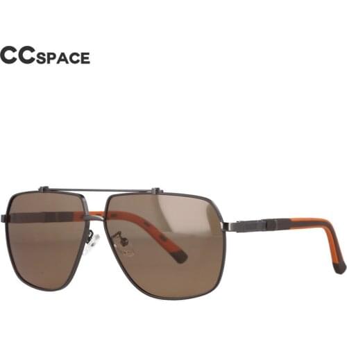 53024 Retro Large Frame Pilot Polarized Sunglasses Men Drive Fashion Spring Leg Shades UV400 Vintage Glasses