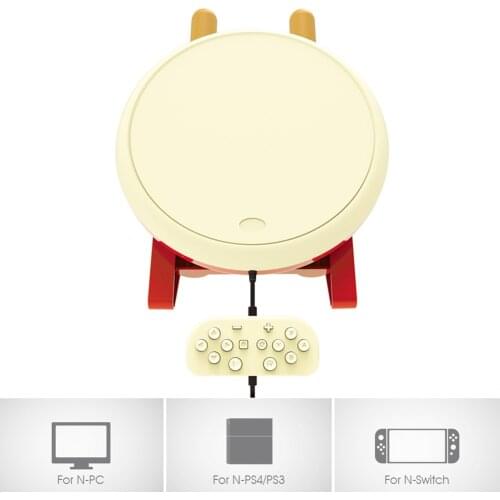 4 in 1 Taiko Drum Joycon Electronic Machine Accessories for PS4 PS3 PC Switch Video Games Player Controllers