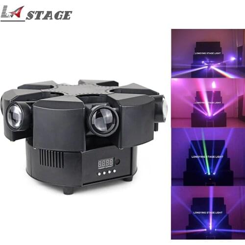 Free Shipping 6 Head Beam 6X10W RGBW 4in1 Stage Light Moving Head Beam Party DMX512 Led Dj Xmas DMX