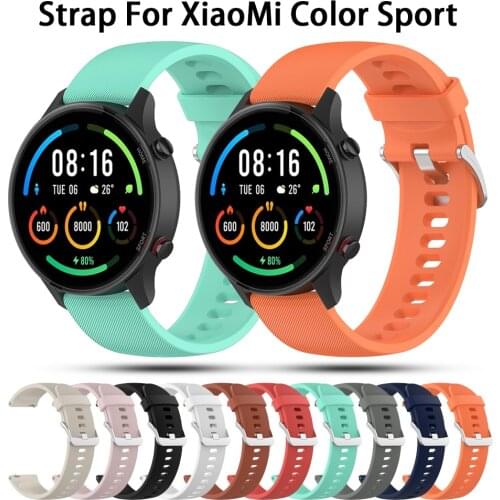 Bracelet for Xiaomi Watch Color Sport Original Silicone Strap 22MM Replacement Wristband For Xiaomi Smart Mi Watch Color Sport