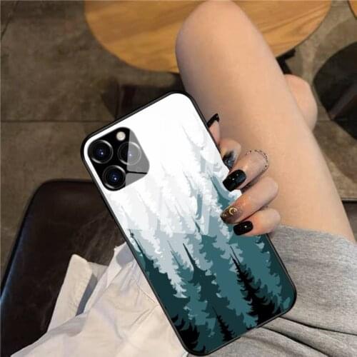 The Forest is Calling Phone Case Glass Phone Case For iphone 12 11 Pro Max XS XR X 8 7 Plus SE2 Case