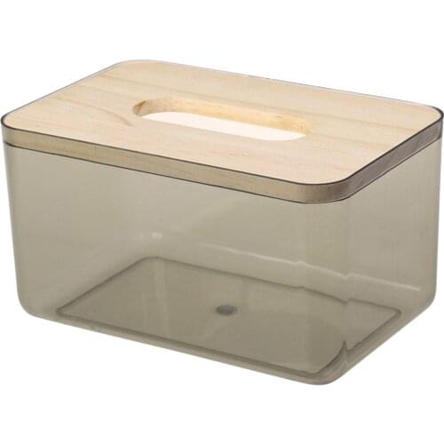Home Kitchen Wooden Tissue Box Solid ABSlog Napkin Holder Case Simple Stylish Car Box Tissue Holders Tissue Holder everywhere