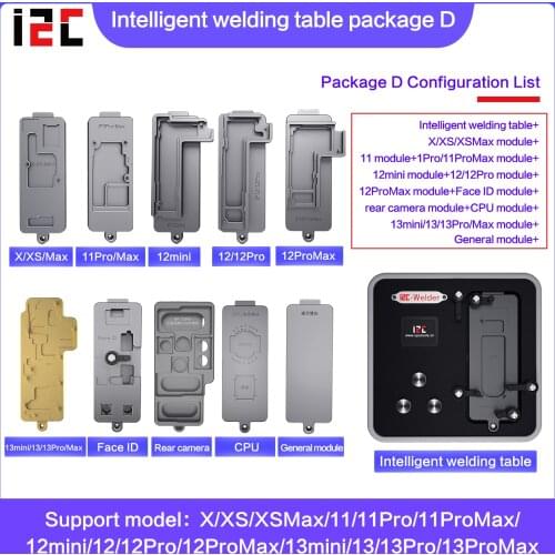 I2c welder Phone Double Layers Board Pre-heating Rework Station for iPhone X-12PRO MAX motherboard desoldering face modul repair