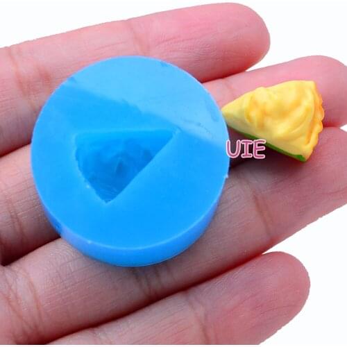 GYL202U 15.7mm x 11.6mm Cheese Cake Silicone Mold Fondant Cake Decoration Candy Resin Clay Earrings Necklace Craft Soap Candle