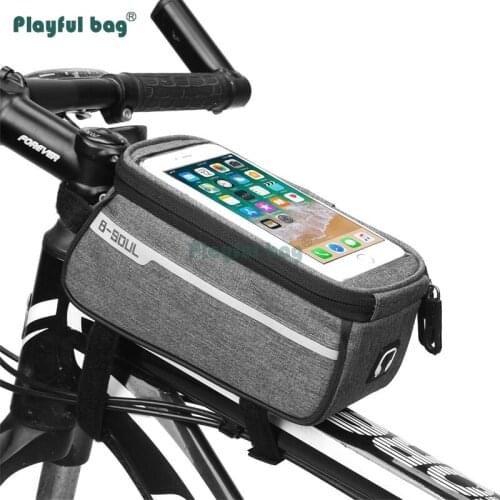 Playful bag Bicycle front beam bag Moutain Bicycle bag Rainproof Riding bike accessory for Mobile phone Outdoor equipment BA07