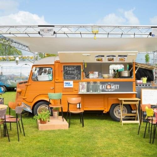 Best Sale American Vintage Food Cart Rice Citroen Coffee Van Catering Hot Dog Car Food Truck for Sale