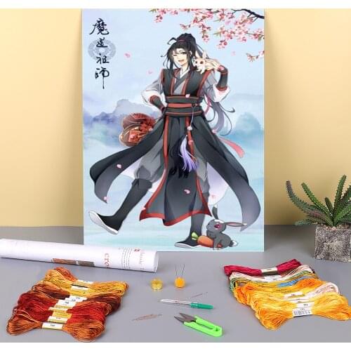 Mo Dao Zu Shi Pre-Printed 11CT Cross Stitch Full Kit DIY Embroidery DMC Threads work Handicraft Hobby Sewing Mulina Counted