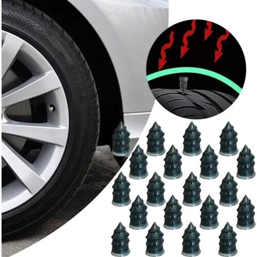 20Pcs Tyre Repair Rubber Nail Quick High Temperature Resistance Vacuum Tubeless Tyre Repair Rubber Nail for Motorcycle