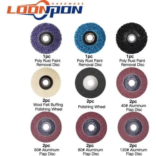 15/22Pcs 115mm Resin Cutting Disc Flap Discs Grinding Wheels Polishing wheel Grinding Set for cleaning polishing Cutting