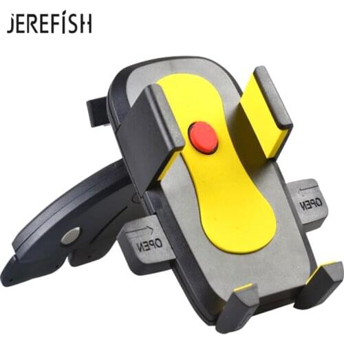 Jerefish Universal Car Air Vent Mobile Phone Holder CD Slot Mount Holder Stand for Smartphone iPhone X 8 Plus 7 6 Samsung Galaxy