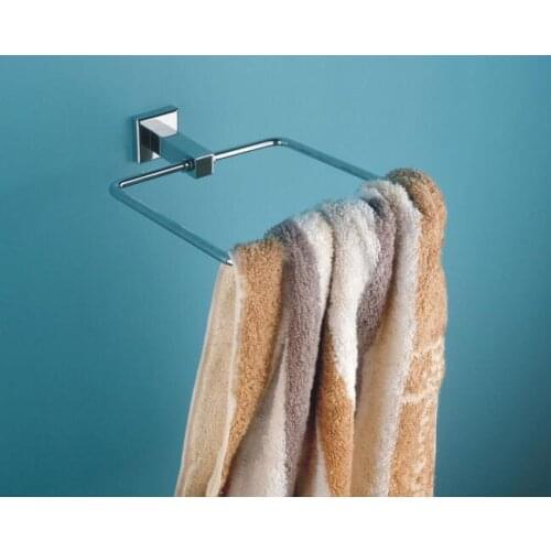 Vidric Bathroom towel holder Wall-Mounted Round Towel Rings Towel Rack Bathroom Accessories