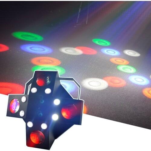 LED Sound Activated Rotating Disco Stage Effect Lighting RGB Projector Party Lights DJ Laser Party Holiday Christmas Bar Light