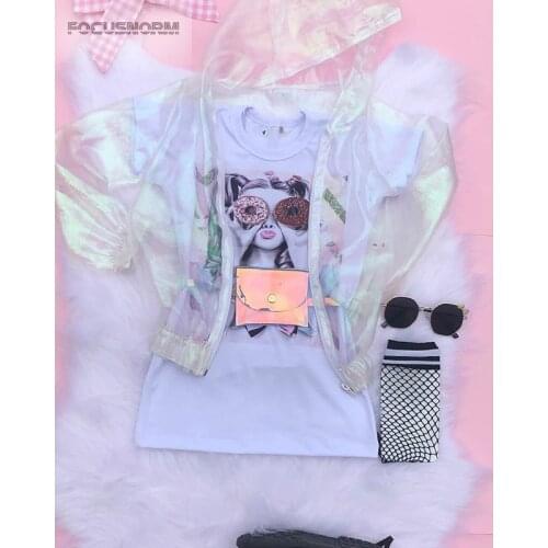 FOCUSNORM 1-9Y Summer Lovely Inafnt Baby Girls Dress+Coat 2pcs Cartoon Print Short Sleeve Casual Dress+Sun Protect Jacket