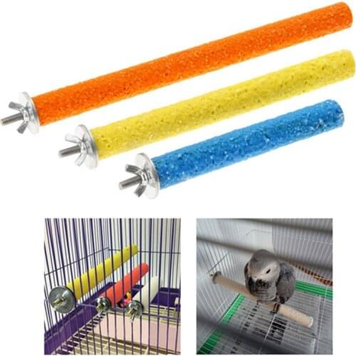 10/14/18cm Bird Claw Beak Grinding Bar Standing Stick Claws Bird Supplies Cage Accessories Parrot Station Bird Grinding Standing