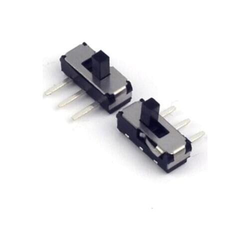100Pcs Mini toggle switch MK12D13 MK-12D13 3Pins ON-OFF For Bluetooth headset Audio switch