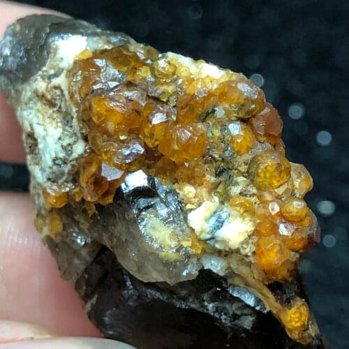 16.1g100% natural garnet and crystal mineral specimen stone decoration crystal healing energy geology teaching collection