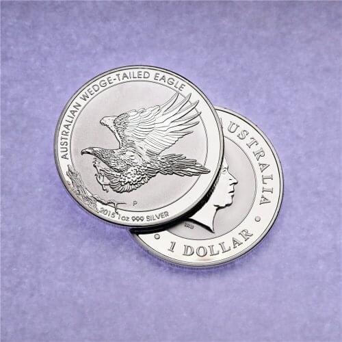 2015 Australian Wedge Tailed Eagle 1 oz Silver Coin. Coppy Silver-Plated Collectibles Crafts Not Magnetic