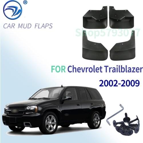 4x Front Rear Splash Guard Mud Flaps Set for Chevrolet Trailblazer 2002- 2003 2004 2005 2006 2007 2008 2009 SSR