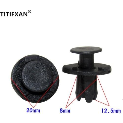 40pcs 8mm Hole Car fender wheel arch lined push-in expansion rivet for Mazda Atenza Axela CX-4 CX-5 auto fasteners clips