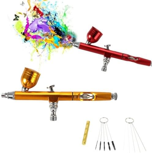 Airbrush Tool Spray Gun Cake Decorating Brushes For Nail Art Painting Tattoo Manicure Compressor Kit Small Spray Pump Pen Set