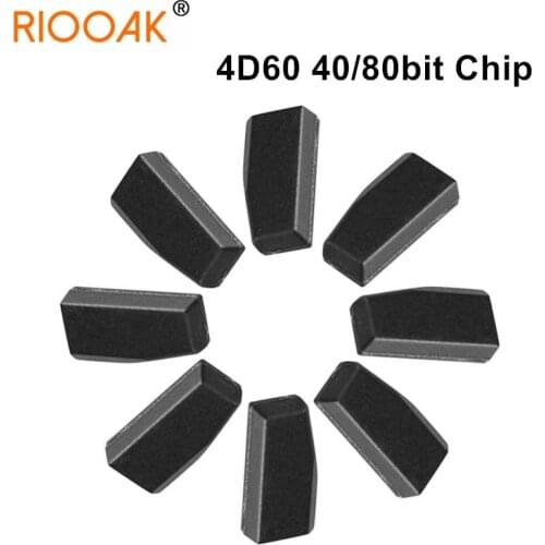 50pc Auto Car Key Transponder Chip 4D60 ID60 For Ford Fiesta Connect Focus Mondeo Ka 40/80 Bit Blank Car Carbon Transponder Chip