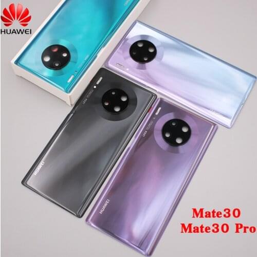 Mate30 Pro Housing Cover Original Huawei Rear Door Phone Replacement Shell For Huawei Mate 30 TAS-AN00 With Camera Lens + Logo