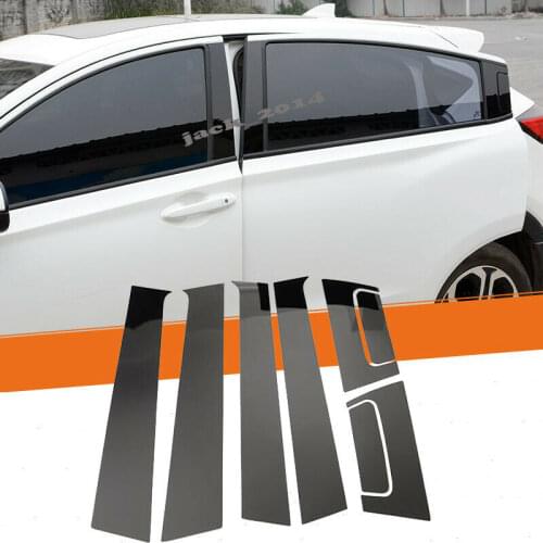 Black Window Pillar Posts Trim 8pcs/set For Honda Vezel HR-V HRV 2014 2015 2016 2017 2018