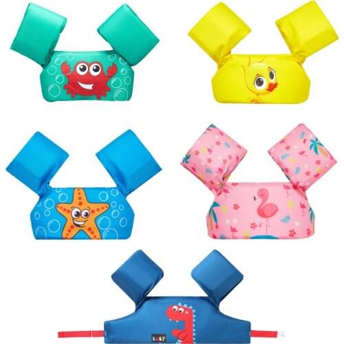 Baby Float Cartoon Arm Sleeve Life Jacket Swimsuit Foam Safety Swimming Training Floating Pool Float Swimming Ring