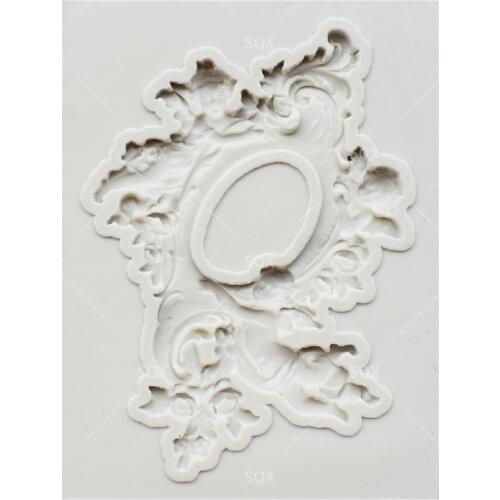 Fllower Frame Lace Chocolate Cake Baking Molds,Moule Silicone,Cake Decorating Tools Pastry Tools Kitchen Accessories SQ17116