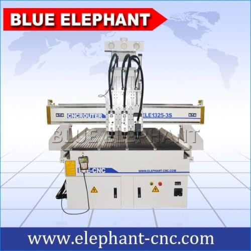 Blue Elephant Good Product cnc router machine three process 1325 cnc wood drilling