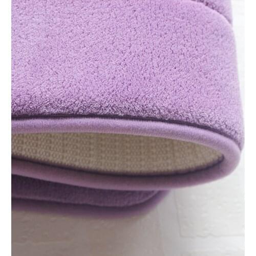 Memory Foam Bath Mat Soft Fleece Bathroom Carpet Solid Toilet WC Rug Non Slip Shower Room Floor Entry Doormat Salle De Bain