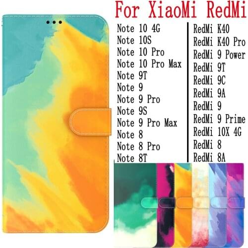 Sunjolly Leather Case Flip Card Wallet Cover coque For XiaoMi RedMi Note 8 8T 9 9S 9T 10 10S Pro Max K40 Pro 9 9T 9C 9A 9 8 8A