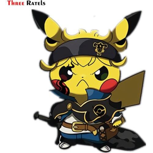 Three Ratels FC373 cute funny Anime Japanese cartoon 3D Stickers for car mercedes skate decal