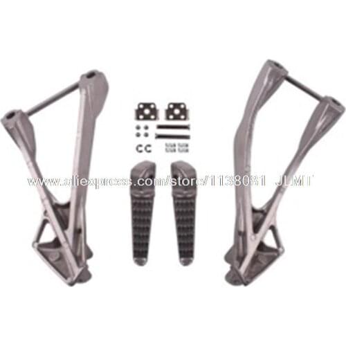 Motorcycle Rear Silver Footrest Brackets ZX6r 636 2005 - 2008 for KAWASAKI ZX6R Footrest Brackets