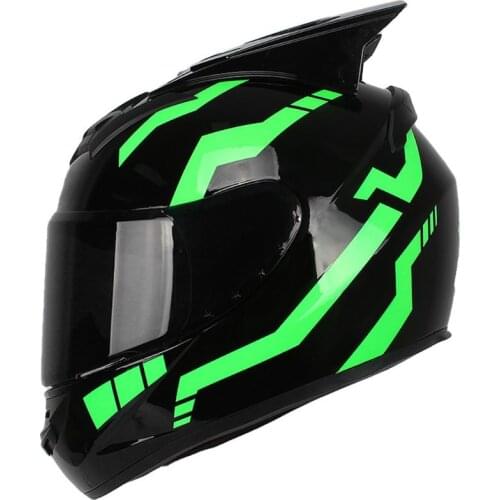 2021 New Motorcycle Helmet Moto Helmet Moto Ear Helmet Personality Full Face Helmet