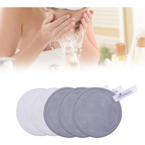 Washable Reusable Cleansing Cotton Make Up Remover Pads Microfiber Makeup Remover Facial Pads Soft Bamboo Skin Cleaning