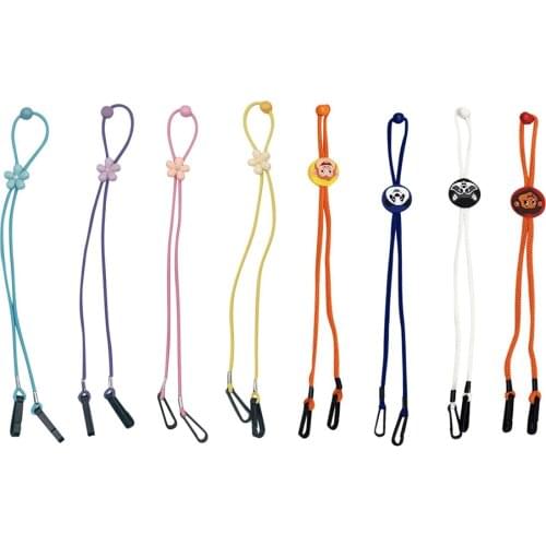 Cartoon Children Adjustable Face Mask Extender Lanyard Handy Ear Holder Rope Kids Anti-lost Anti-drop Mask Hanging Neck Halter