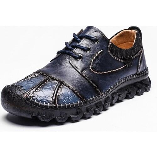 Mens shoes spring and autumn new leather shoes mens loafers mens casual shoes fashion dress shoes comfortable platform shoes