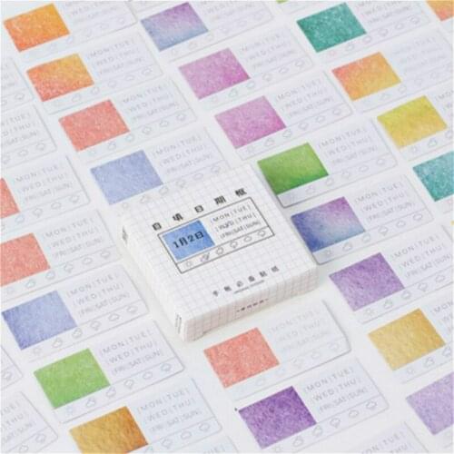 1pcs Kawaii Tags Handmade Adhesive Paper Craft Paper Flake Sticker Scrapbooking Stationery Stationery Scrapbooking Decor