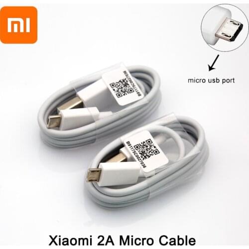 Xiaomi Micro Original 1M Cable Charger ，USB Data Sync For Redmi 7 6 5 S2 6A 5A 4A 4X Note 6 Pro Plus, Charging Cable